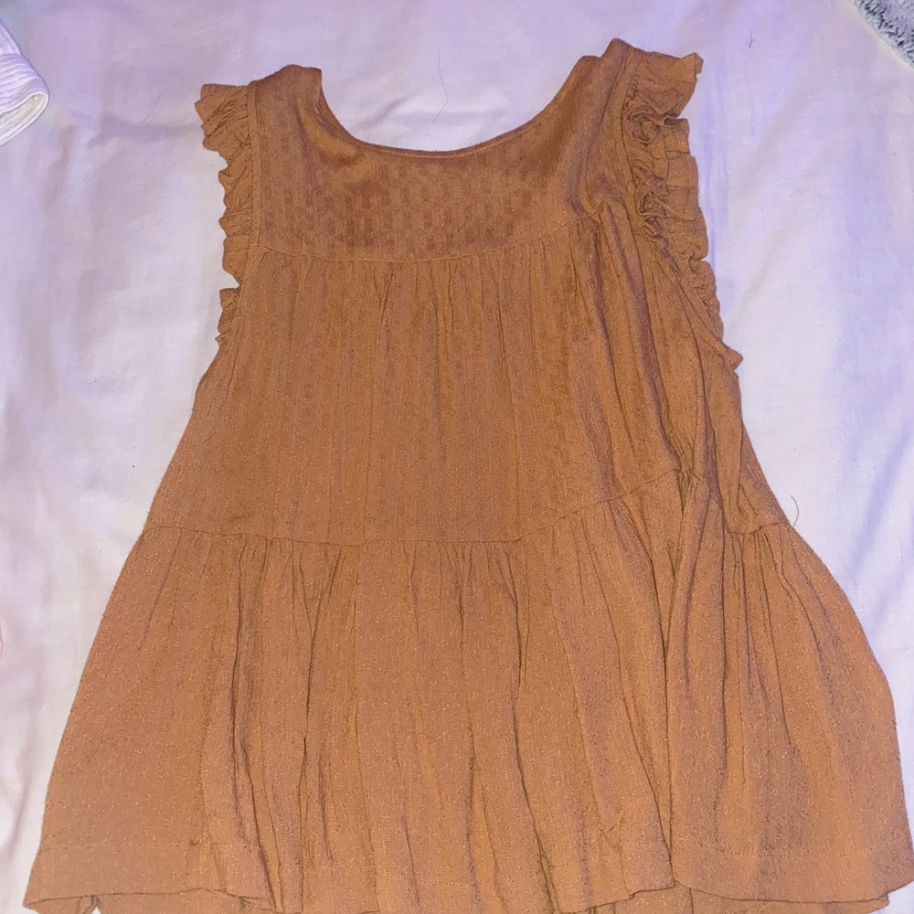 good american eagle ruffle top